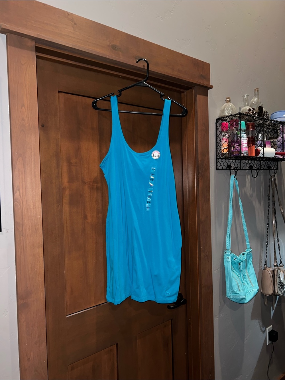 Victoria’s Secret Pink Bodycon Dress-Blue